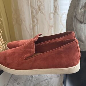 Birdies Rust Suede Loafers